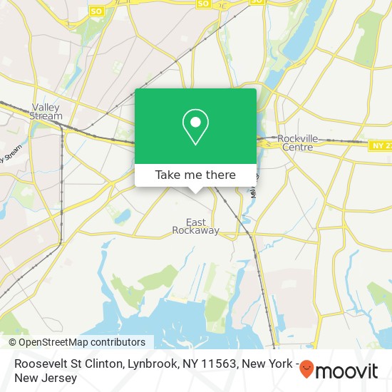 Mapa de Roosevelt St Clinton, Lynbrook, NY 11563