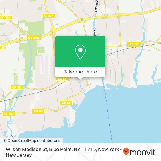 Wilson Madison St, Blue Point, NY 11715 map