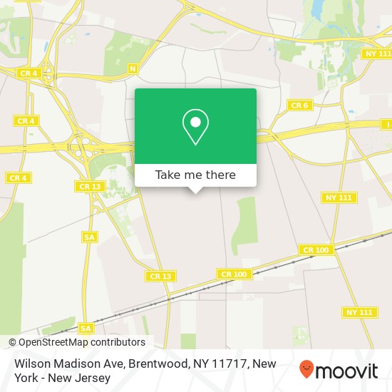 Mapa de Wilson Madison Ave, Brentwood, NY 11717