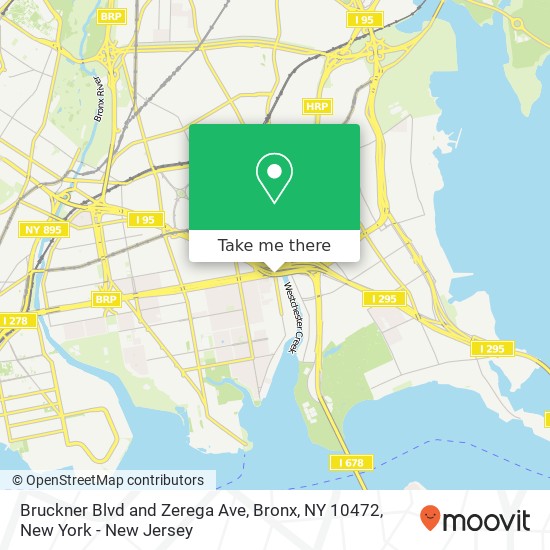 Bruckner Blvd and Zerega Ave, Bronx, NY 10472 map