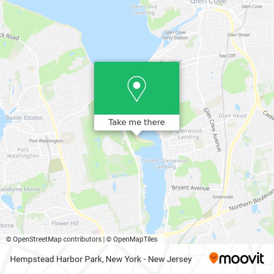 Hempstead Harbor Park map