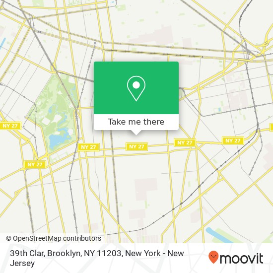 39th Clar, Brooklyn, NY 11203 map