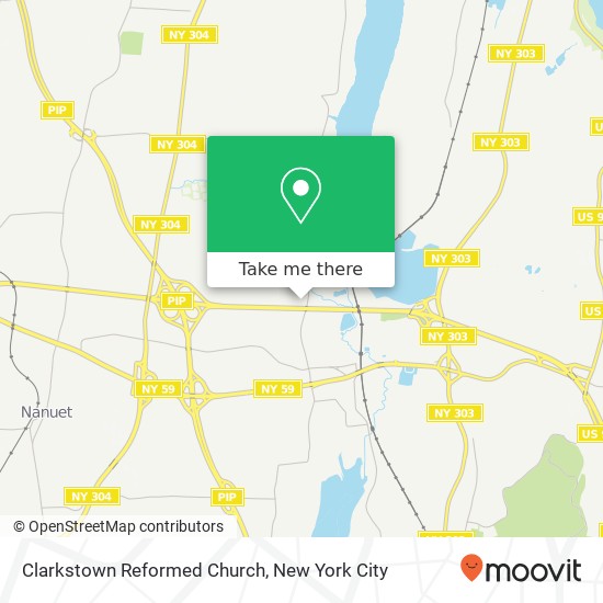 Mapa de Clarkstown Reformed Church