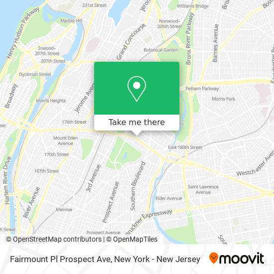 Mapa de Fairmount Pl Prospect Ave