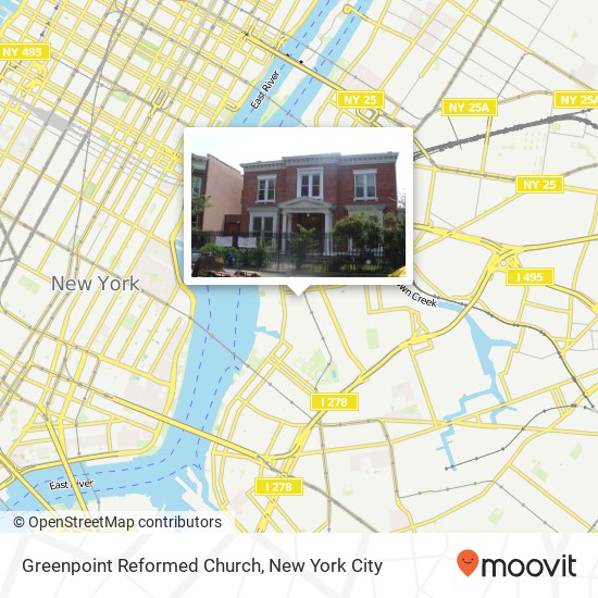 Greenpoint Reformed Church map