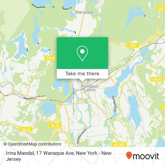 Mapa de Irina Mandel, 17 Wanaque Ave