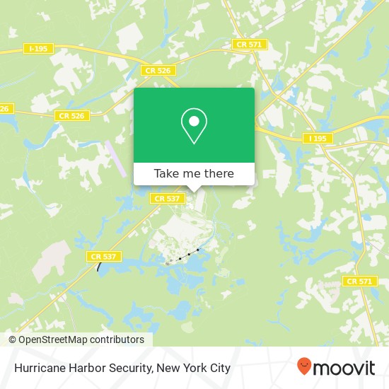 Hurricane Harbor Security map