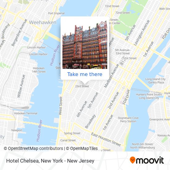 Hotel Chelsea map
