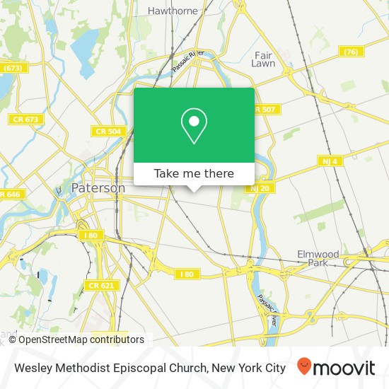 Mapa de Wesley Methodist Episcopal Church