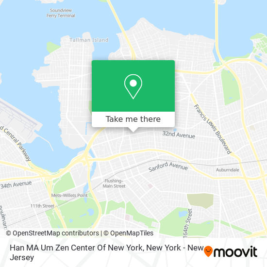 Han MA Um Zen Center Of New York map