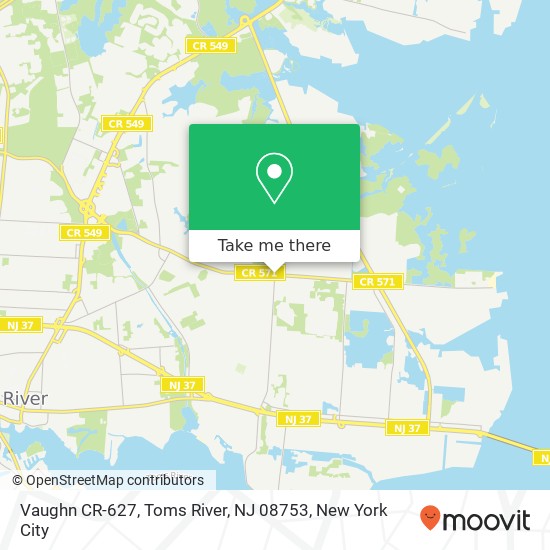 Vaughn CR-627, Toms River, NJ 08753 map