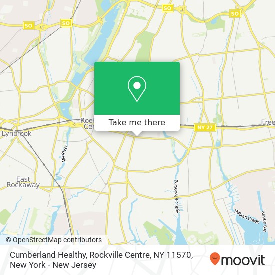 Mapa de Cumberland Healthy, Rockville Centre, NY 11570