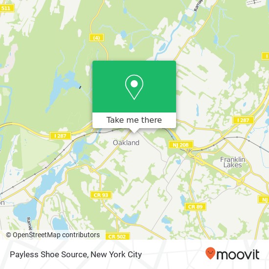 Payless Shoe Source map