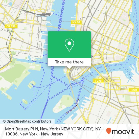 Mapa de Morr Battery Pl N, New York (NEW YORK CITY), NY 10006