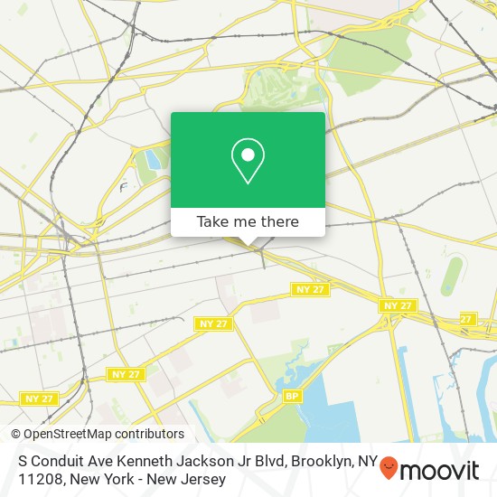 S Conduit Ave Kenneth Jackson Jr Blvd, Brooklyn, NY 11208 map