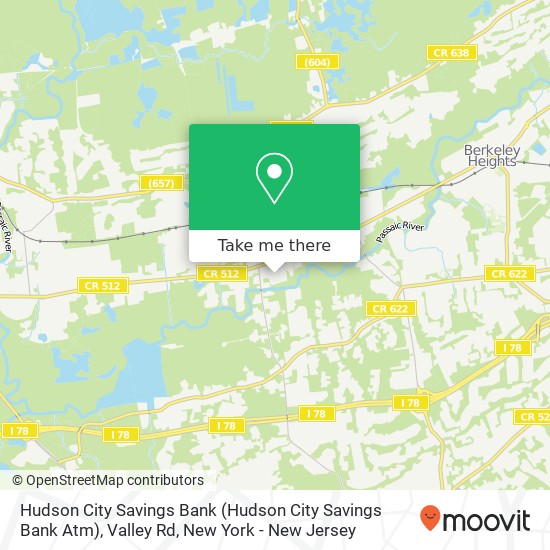 Mapa de Hudson City Savings Bank (Hudson City Savings Bank Atm), Valley Rd