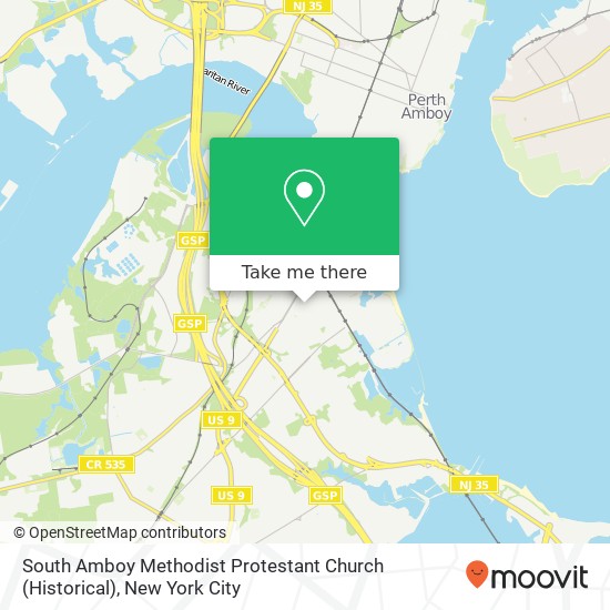 Mapa de South Amboy Methodist Protestant Church (Historical)