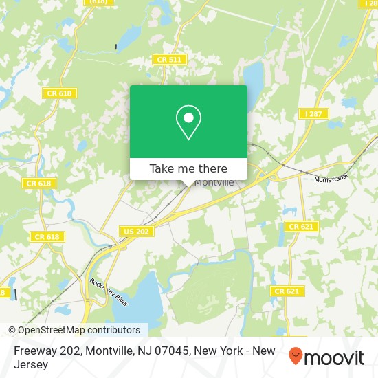 Mapa de Freeway 202, Montville, NJ 07045