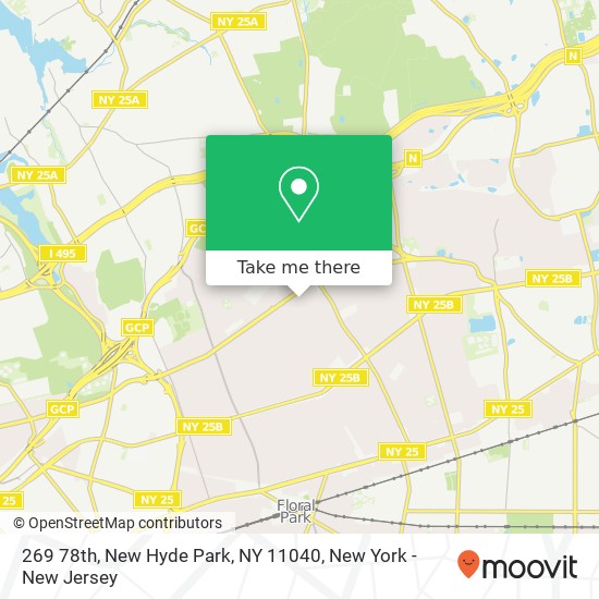 Mapa de 269 78th, New Hyde Park, NY 11040