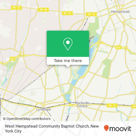 West Hempstead Community Baptist Church map