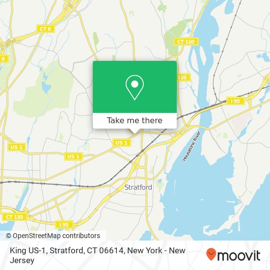 Mapa de King US-1, Stratford, CT 06614