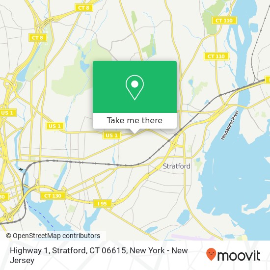 Mapa de Highway 1, Stratford, CT 06615