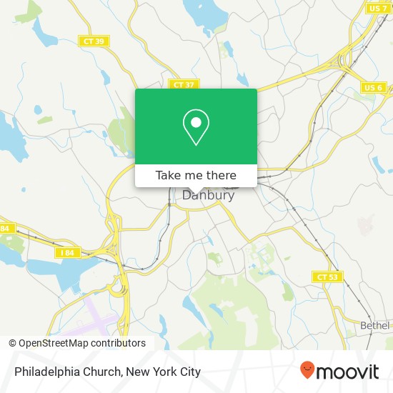 Mapa de Philadelphia Church