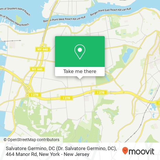 Mapa de Salvatore Germino, DC (Dr. Salvatore Germino, DC), 464 Manor Rd