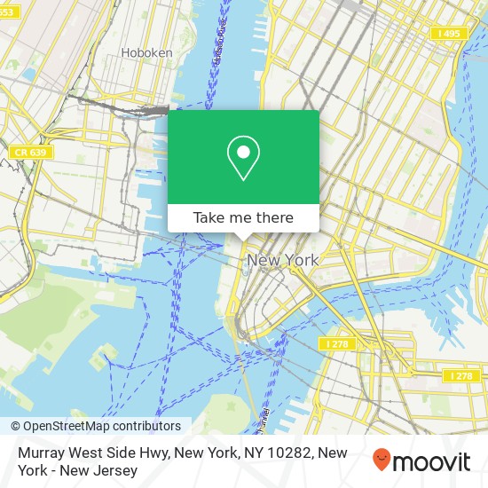 Murray West Side Hwy, New York, NY 10282 map
