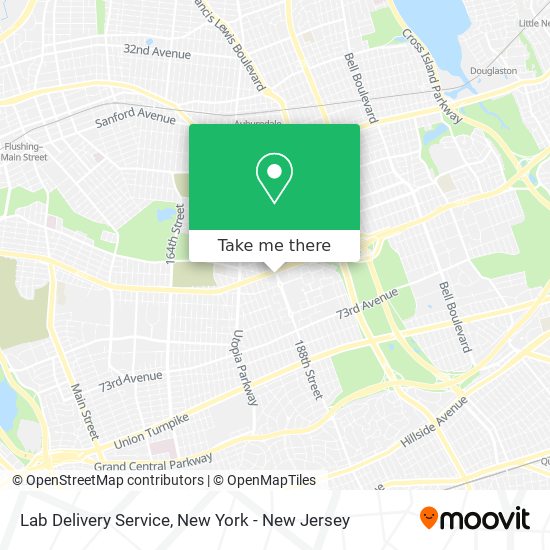 Lab Delivery Service map