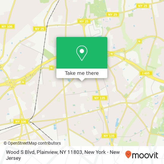 Mapa de Wood S Blvd, Plainview, NY 11803