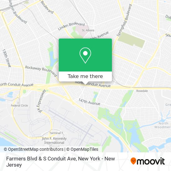Farmers Blvd & S Conduit Ave map