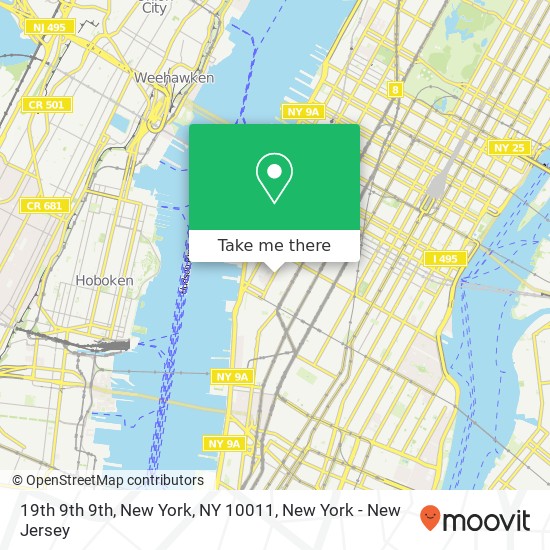 Mapa de 19th 9th 9th, New York, NY 10011