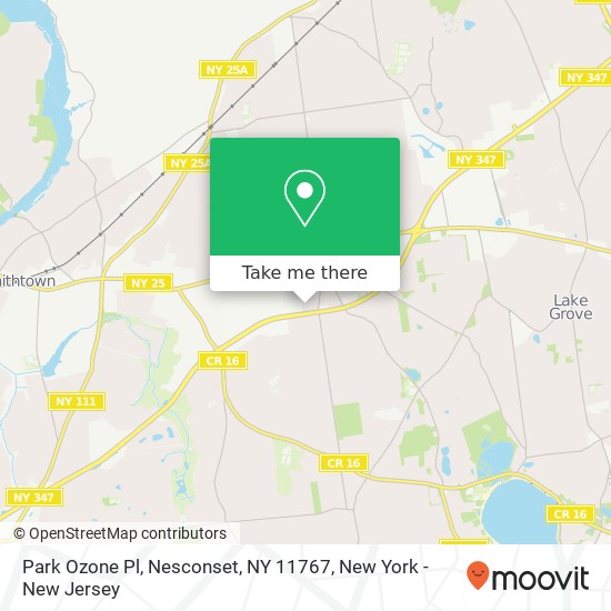 Mapa de Park Ozone Pl, Nesconset, NY 11767