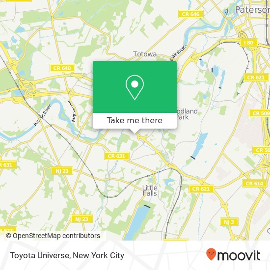 Mapa de Toyota Universe