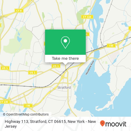 Mapa de Highway 113, Stratford, CT 06615