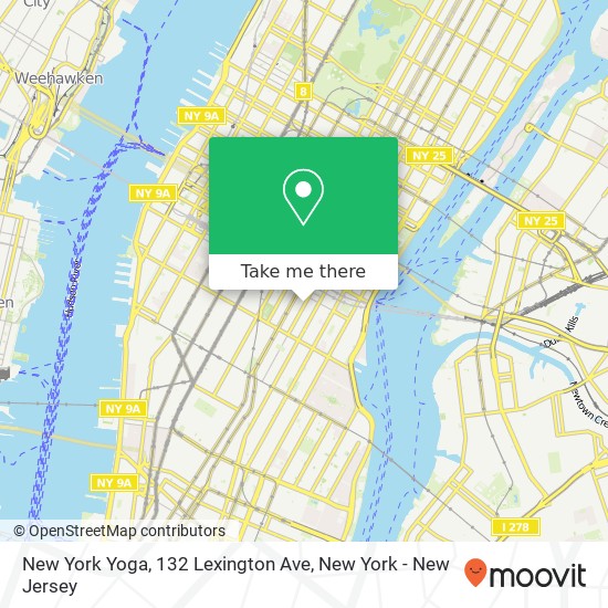 New York Yoga, 132 Lexington Ave map