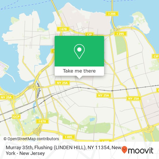 Mapa de Murray 35th, Flushing (LINDEN HILL), NY 11354