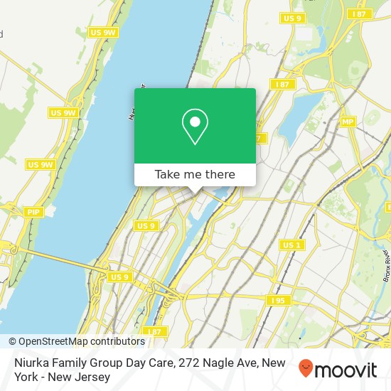 Mapa de Niurka Family Group Day Care, 272 Nagle Ave
