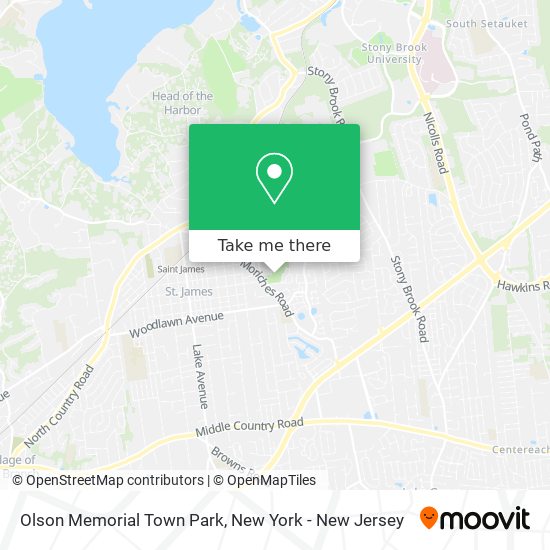 Olson Memorial Town Park map