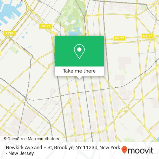 Newkirk Ave and E St, Brooklyn, NY 11230 map