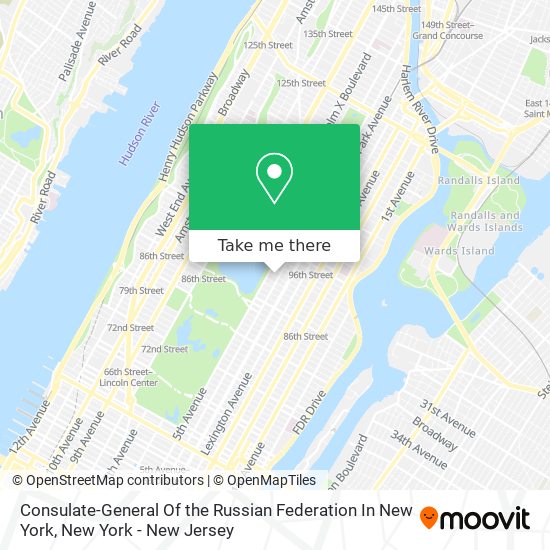 Consulate-General Of the Russian Federation In New York map