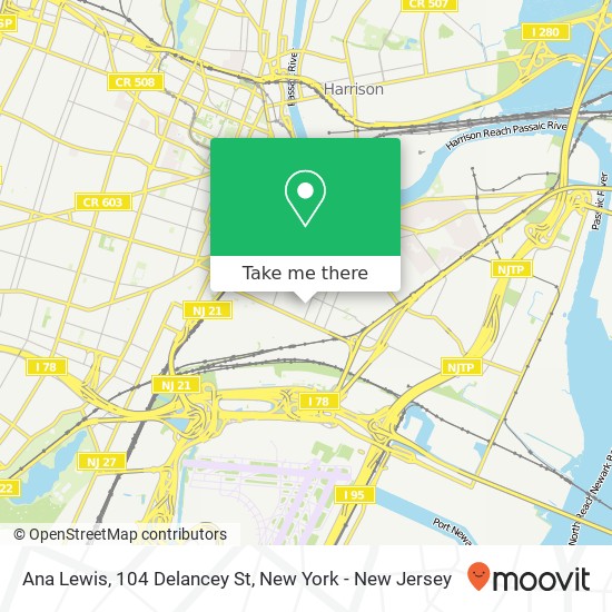 Ana Lewis, 104 Delancey St map