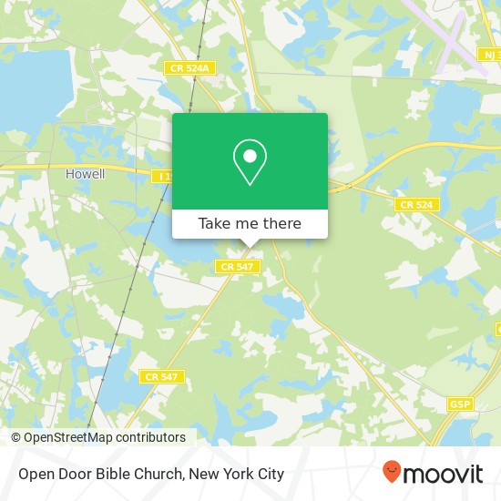 Open Door Bible Church map