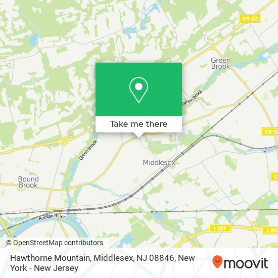 Hawthorne Mountain, Middlesex, NJ 08846 map