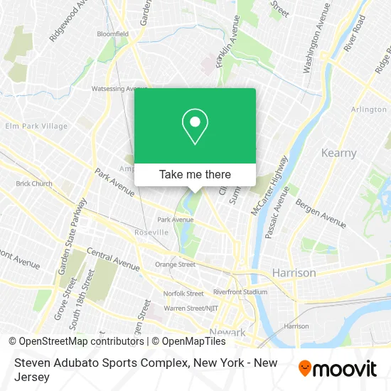 Steven Adubato Sports Complex map