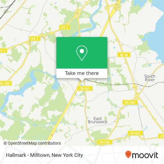 Mapa de Hallmark - Milltown