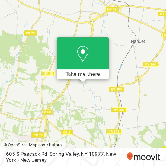 605 S Pascack Rd, Spring Valley, NY 10977 map