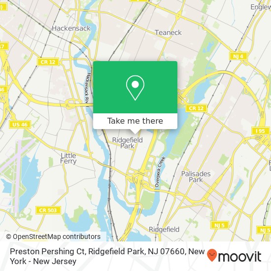 Mapa de Preston Pershing Ct, Ridgefield Park, NJ 07660