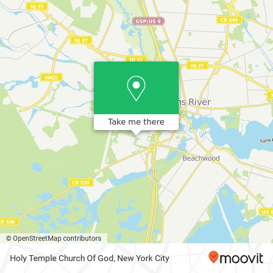 Holy Temple Church Of God map